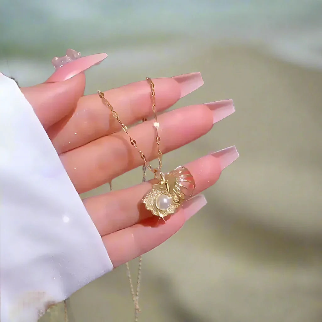 Enchanted Pearl Shell Necklace