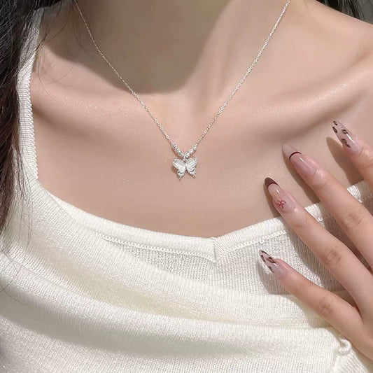 Iced Butterfly Necklace