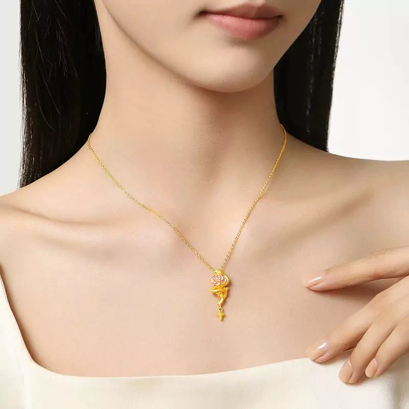 Enchanted Rose Necklace